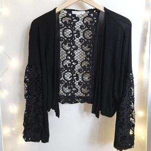 Black lacy shawl